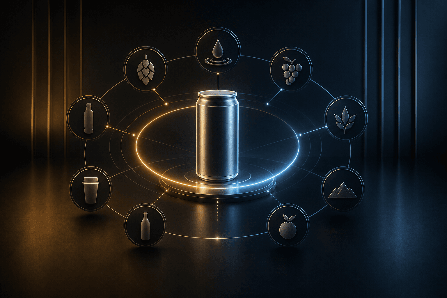 Abstract visual representing licensing platform and brand partnership opportunity