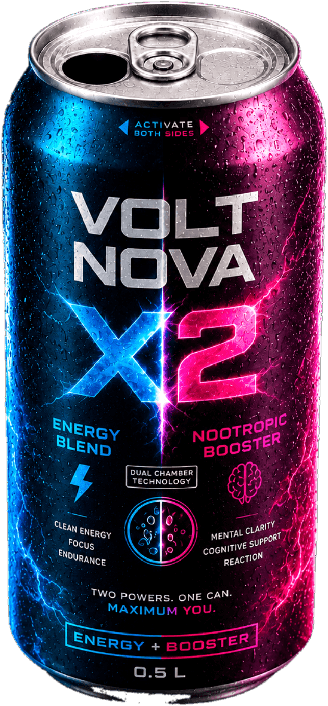 Invented dual-chamber energy and booster mockup can